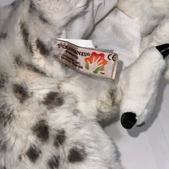 Folkmanis Snowy Owl Full Body Puppet Plush Head Turns 11" - Picture 5 of 7